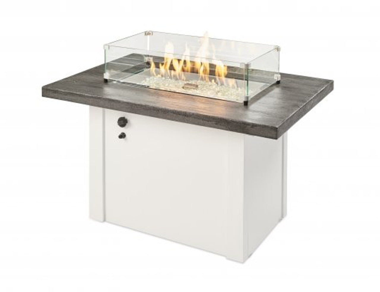 Driftwood, Havenwood, Rectangular Gas Fire Pit Table, Fire Pit Table