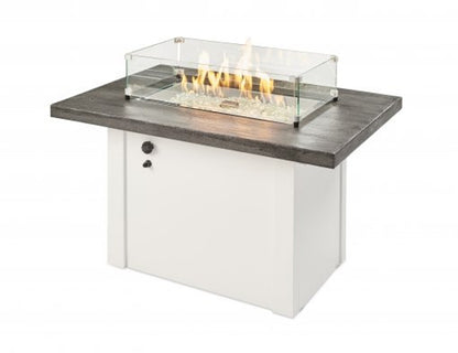 Driftwood, Havenwood, Rectangular Gas Fire Pit Table, Fire Pit Table