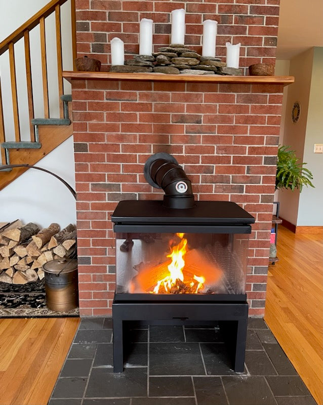 KFD Ariana 3-Sided Glass Direct Vent Gas Fireplace | LP & Natural