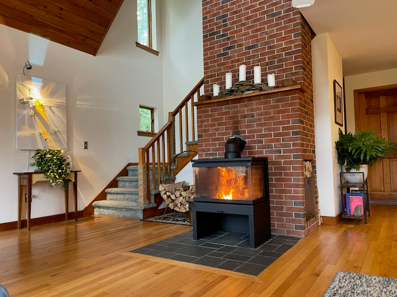 KFD Ariana 3-Sided Glass Direct Vent Gas Fireplace | LP & Natural