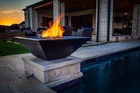 MAYA FIRE BOWL – HAMMERED PATINA COPPER