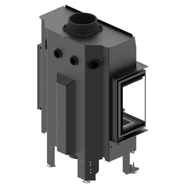The Albero 3 sided glass wood stove - Corner Built-In Indoor Fire Place Insert