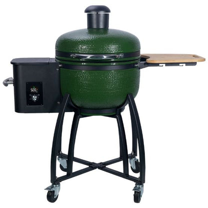 24" HR Kamado Joe Hunter green Auto-feed pellet smokers grill. Outdoor/Backyard pellet smoker, Freestanding Eco-friendly outdoor cooking station.
Modern design Freestanding bbq smoker grill. This product is similar to Big Green Egg Large Charcoal Grill, Big Green Egg XL in Nest Package.