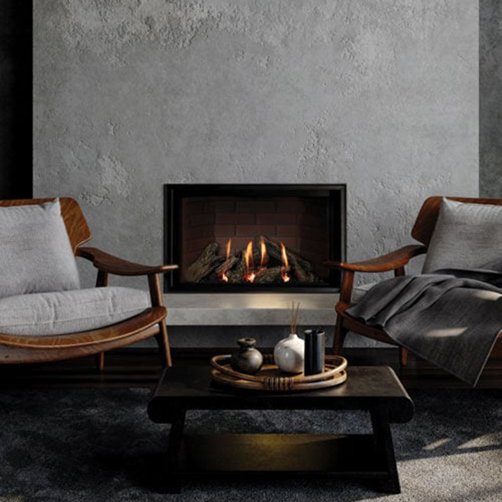 Montigo Paragon Single Sided Modern Custom Indoor Gas Fireplace Inserts with beveled trim kit and TruFlame gas Technology to ensures maximum flames and a beautiful ember glow with minimum emissions insert into a wall in living room.
Highly Efficient and clean burning Direct vent indoor Gas Fireplace. Best Ideas for Fireplace at Smokey Mountain Fireplace.
Simplify your life with the ease and beauty of an indoor gas fireplace. Gather family and friends in front of bold flames and striking designs.Heat & glow.