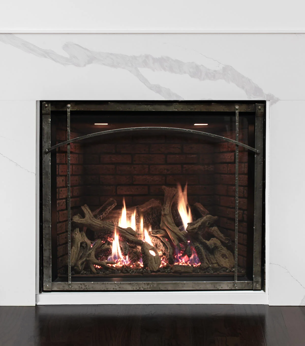 Montigo Paragon Single Sided Modern Custom Indoor Gas Fireplace Inserts with Trim kit (Insets) and TruFlame gas Technology to ensures maximum flames and a beautiful ember glow with minimum emissions in a marble like wall.
Highly Efficient and clean burning Direct vent indoor Gas Fireplace. Best Ideas for Fireplace at Smokey Mountain Fireplace.
Simplify your life with the ease and beauty of an indoor gas fireplace. Gather family and friends in front of bold flames and striking designs. Napoleon, Heat & glow.