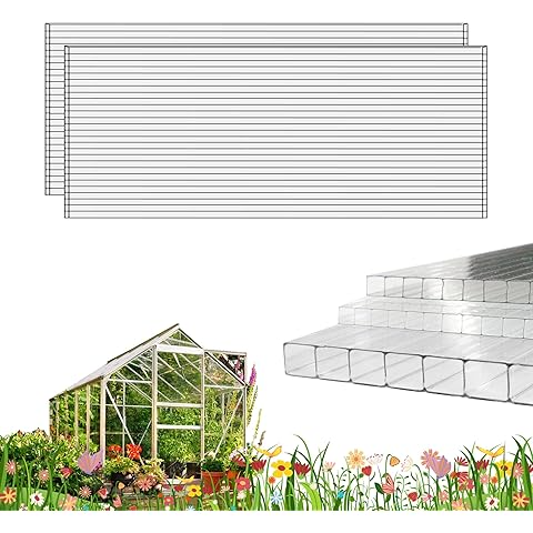 Griffin 8mm Twin Wall AF Clear Polygal Panels - Unbreakable High Impact Panels