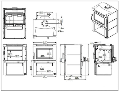 Osburn Matrix Specification sheets with dimensions