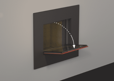 Stuv 21 - 85DF Double Sided Built-In Wood Burning Fireplace with Glass Door, Steel Frame