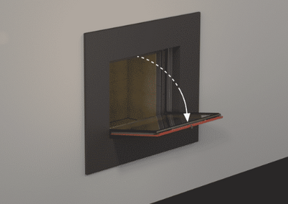 Stuv 21 - 85DF Double Sided Built-In Wood Burning Fireplace with Glass Door, Steel Frame