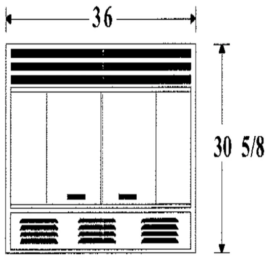 Montigo Wildfire Pewter Bi-Fold Door w/Wood handles Fireplace Accessories
