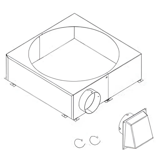 Montigo Chimney Air Kit - Must Order Outside Air kit and Flex | Fireplace Accessories