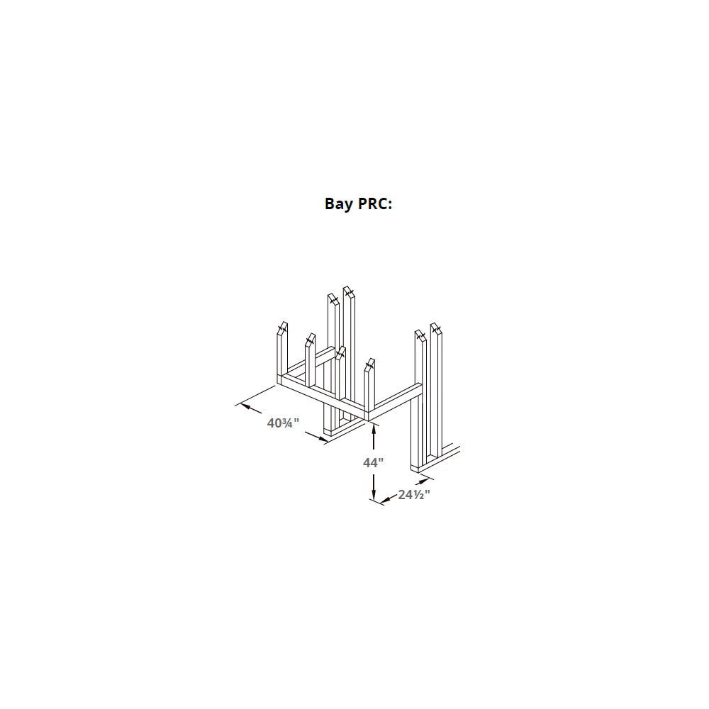 Technical drawing with dimension of montigo Divine HL38PR Bay Contemporary Gas Fireplace.