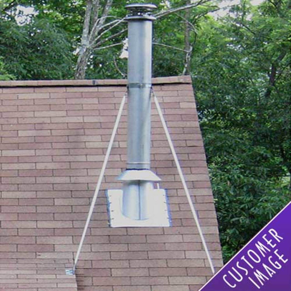 DuraVent 6" Class A Chimney Pipe Adjustable Roof Flashing for 7/12 - 12/12 Pitch