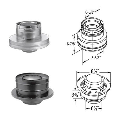 4" x 6 5/8" DirectVent Pro Masonry Chimney Conversion Kit