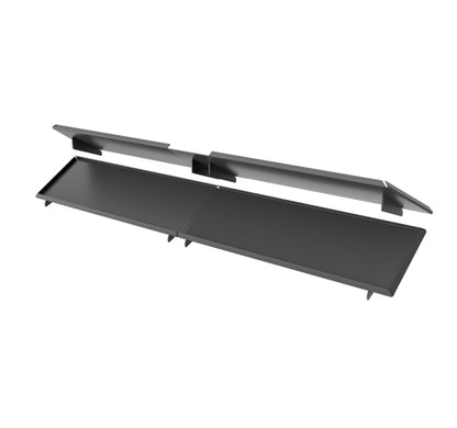 Dorako Linea Two Sided Glass Wood Burning Fireplace Insert