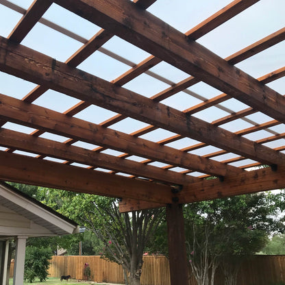 Greenhouse roof panel with solexx greenhouse plastic sheeting roll
