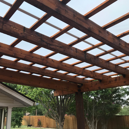 A roof cover with solexx panel greenhouse roll