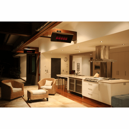 Five ceramic burners ceiling hanged Bromic Platinum Smart-heat gas 500 Series NG