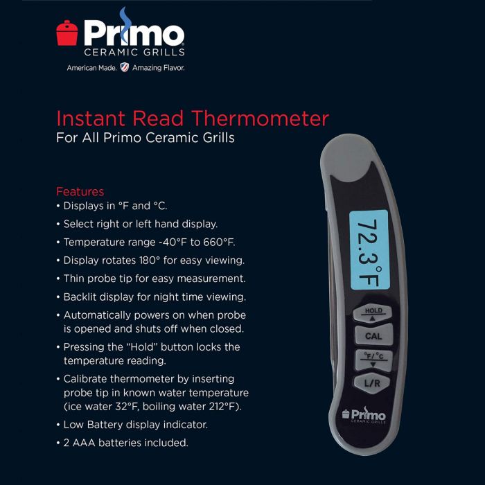 Primo Instant Read Probe Thermometer With Rotating Display - Thumbnail 5