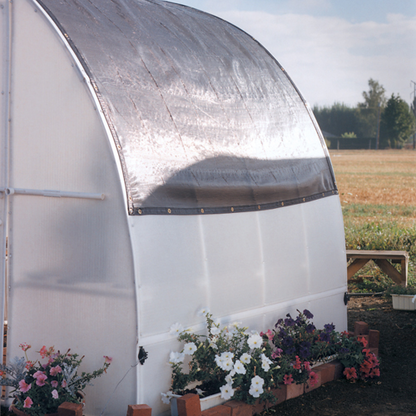 Black Polypropylene Shade cloth cover for a small greenhouse