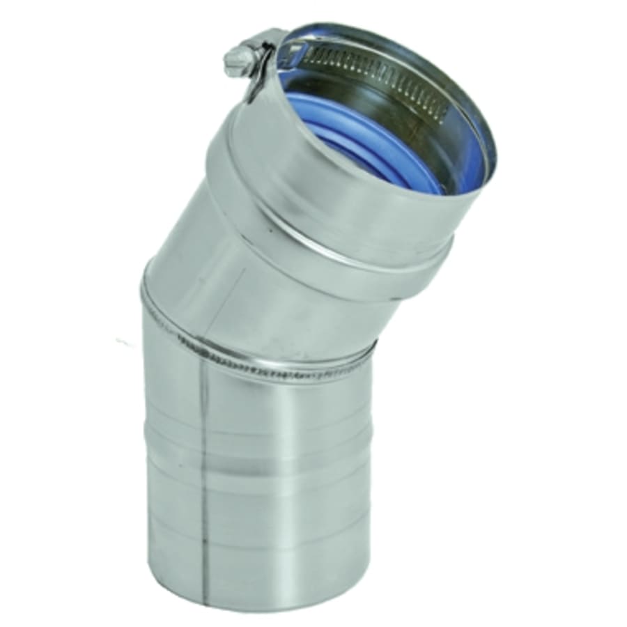 Duravent FasNSeal Stainless Elbow Gas Vent Pipe - Single Wall