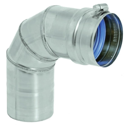 Duravent FasNSeal Stainless Elbow Gas Vent Pipe - Single Wall