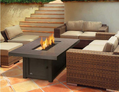Napoleon STTR1-BZ St. Tropez Patio Flame Fire Table, Rectangular