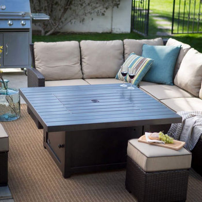 Napoleon STTR2-BZ St. Tropez Patio Flame Fire Table, Square