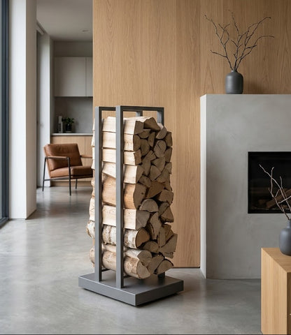 stuv grey log rack modern wood stove log holder stuv grey log rack modern wood stove log holder