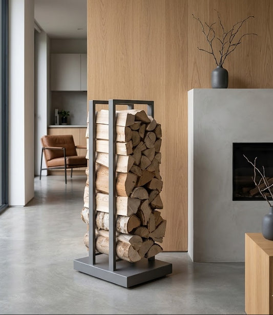 stuv grey log rack modern wood stove log holder stuv grey log rack modern wood stove log holder