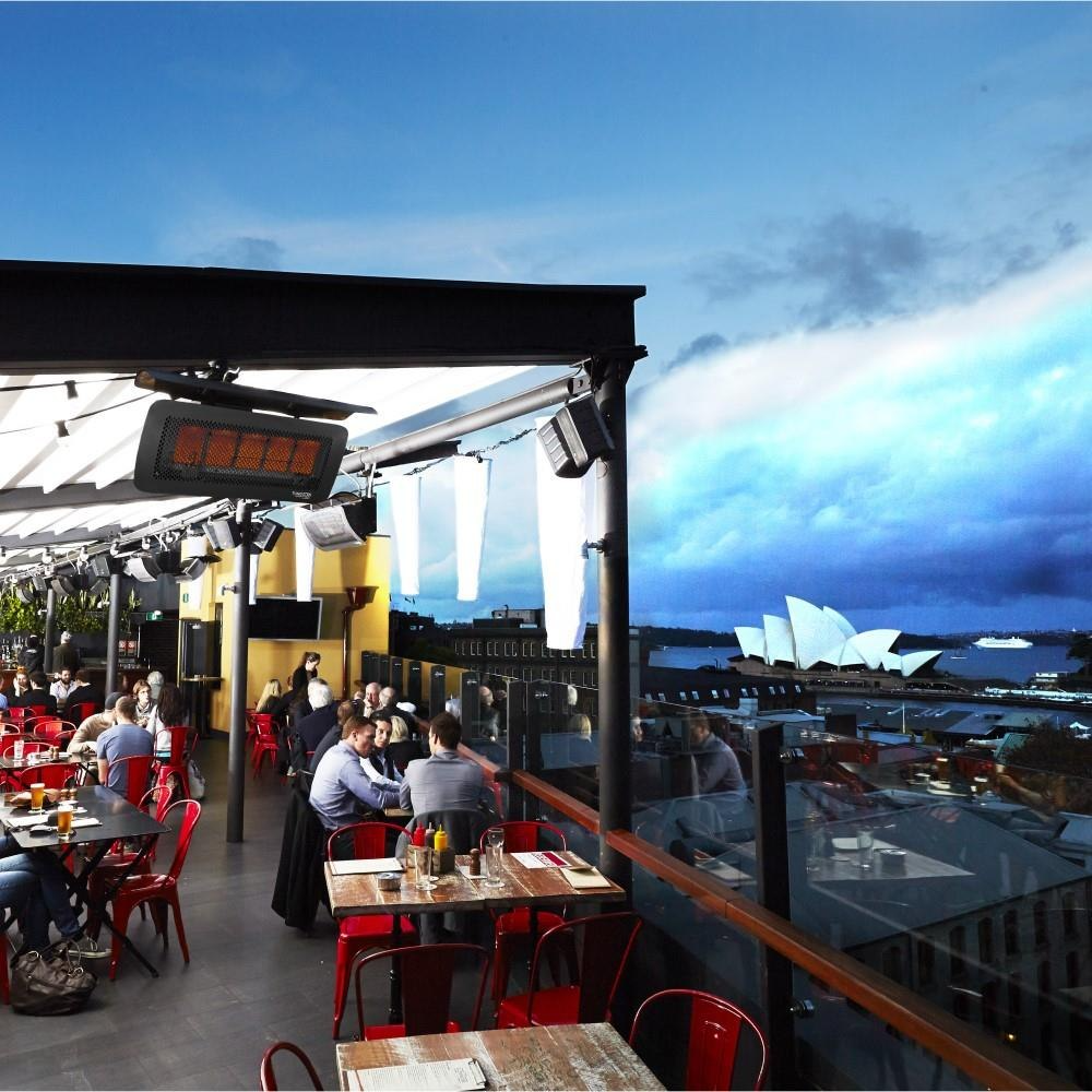 restaurant Ceiling hanged Bromic Tungsten 500 series Smart-heat Propane heater LP- 43,000