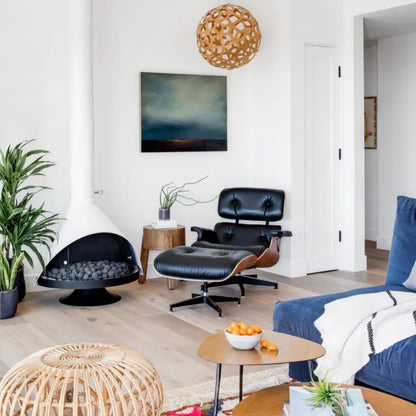 Malm 30” Zircon Freestanding Wood Burning Fireplace