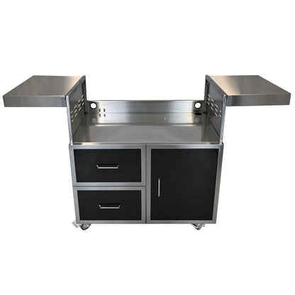 Wildfire Ranch PRO 30-Inch Black Stainless Steel Grill Cart