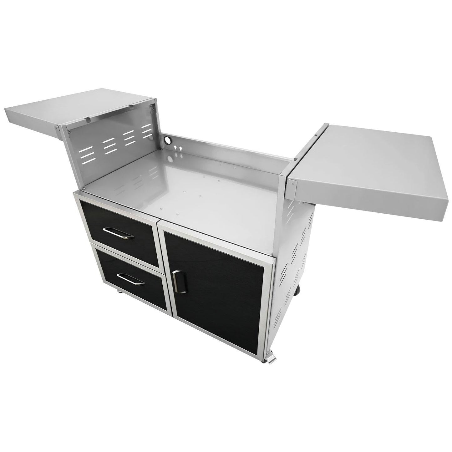 Wildfire Ranch PRO 36-Inch Black Stainless Steel Grill Cart