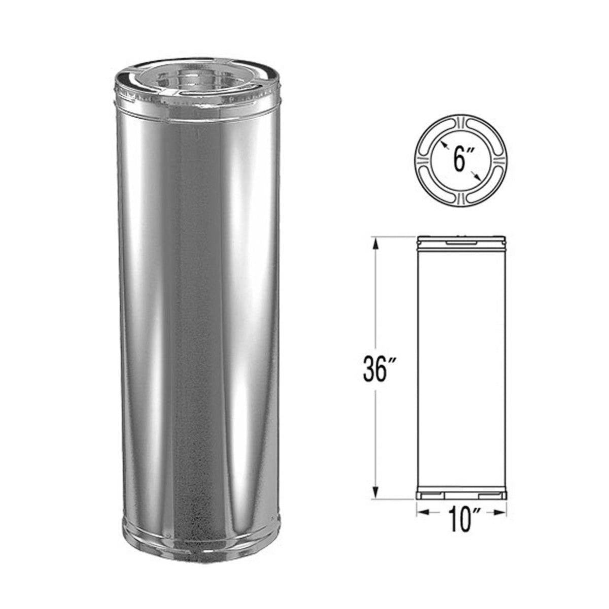 DuraVent Duraplus 2100° HT Chimney Systems - Triple Wall All-Fuel Chimney Pipe