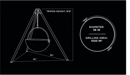 Used in the garden, the Cow Cauldron is able to be moved anywhere - because it will not heat up the ground under it, move it to have a fire anywhere you please. Cowboy Cauldron the Wrangle 36": can be a grill can be a patio heater and is a beautiful piece of art work