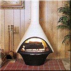 Malm 30" Lancer Freestanding Wood Burning Fireplace