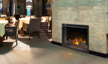 Brick and Rock Electric Modern Fireplace Insert