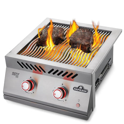 Napoleon Built-In 700 Series Natural Gas Dual Infrared Burner with Stainless Steel Cover