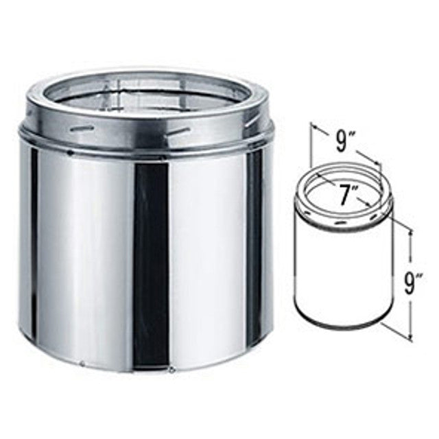 7'' x 9'' DuraTech Galvanized Chimney Pipe - 7DT-09