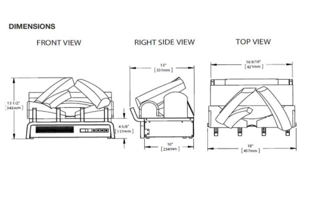 Napoleon® Woodland™ 18", 24", 27" Electric Fireplace Log Set