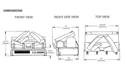 Napoleon® Woodland™ 18", 24", 27" Electric Fireplace Log Set