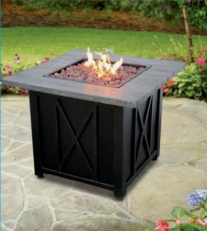 Endless Summer Fire Pit Table 30 by 30 by 24" High
