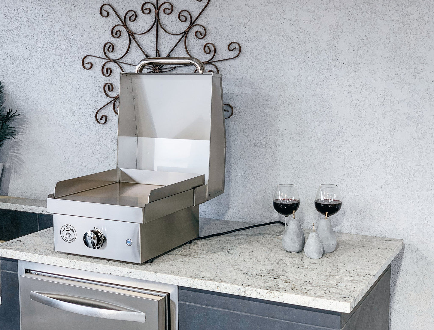 FREESTANDING CART,RANCH HAND GRIDDLES ,LE GRIDDLE,Le Griddle Cart, ELECTRIC 