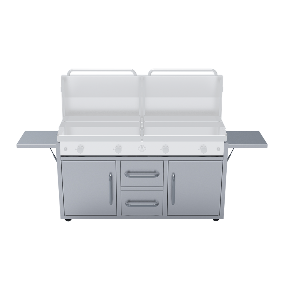 FREESTANDING CART,RANCH HAND GRIDDLES ,LE GRIDDLE,Le Griddle Cart, ELECTRIC , 4 BURNER GAS