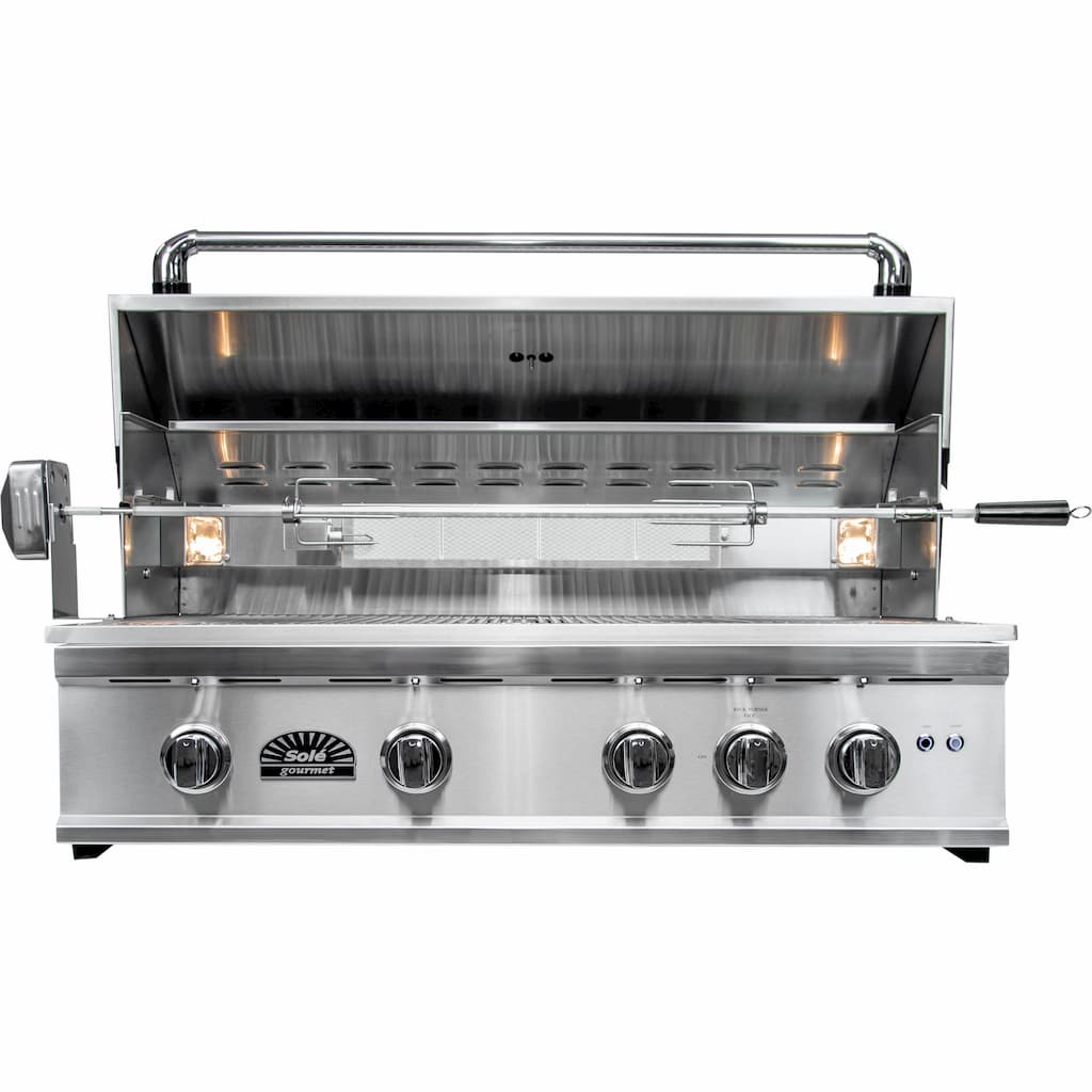 Sole Gourmet, Tr Series, Built-in 5-burner, Grill, Smokey Mountain, Led Controls, Luxury Series