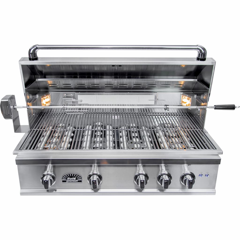 Sole Gourmet, Tr Series, Built-in 5-burner, Grill, Smokey Mountain, Led Controls, Luxury Series
