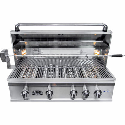 Sole Gourmet, Tr Series, Built-in 5-burner, Grill, Smokey Mountain, Led Controls, Luxury Series