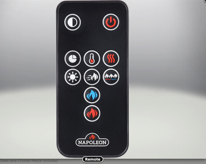 Napoleon® NEFBD50HE CLEARion 50-Inch Built-In See-Through Electric Fireplace with Logs, Crystal Media & Remote