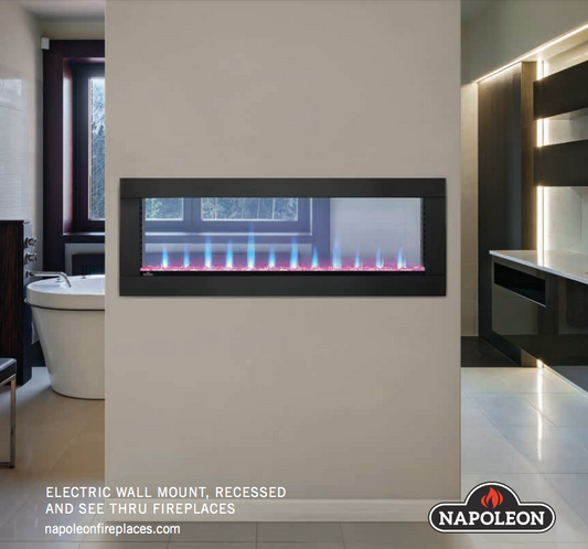 Napoleon CLEARion™ Elite Built In See Thru Electric Fireplace